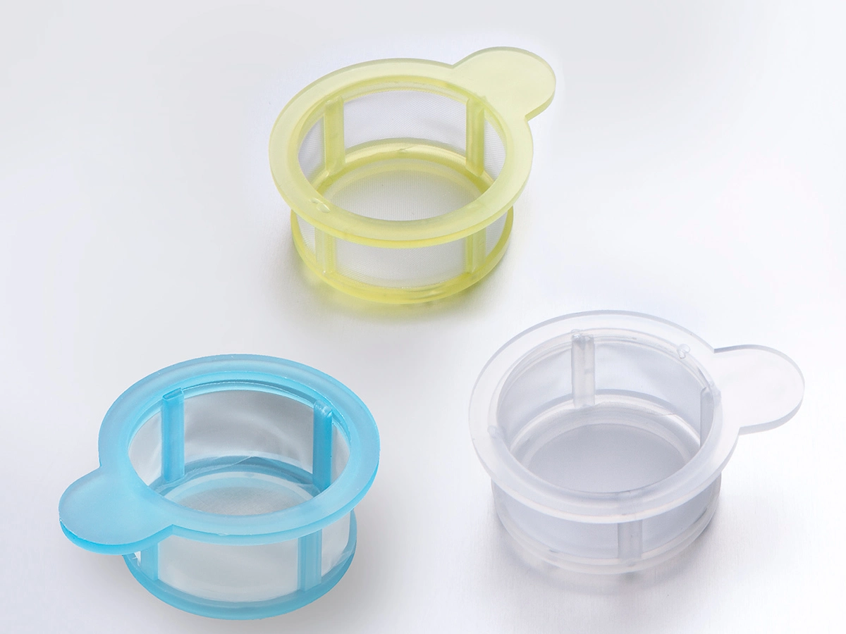 cell strainer, blue sterile, individually wrapped, w/ 1 reducing adapter, 50/pk, 40µm